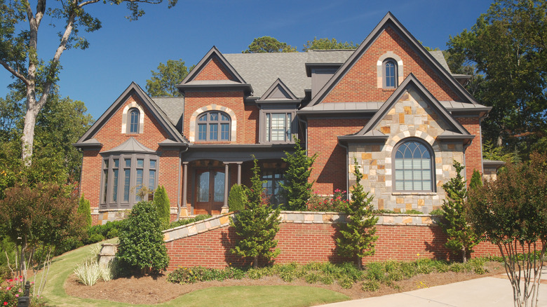 brick and stone house