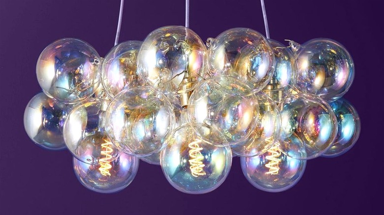 Bubble glass chandlier