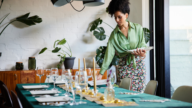 Someone who is setting their table