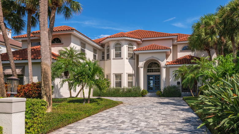 A modern Mediterranean style home