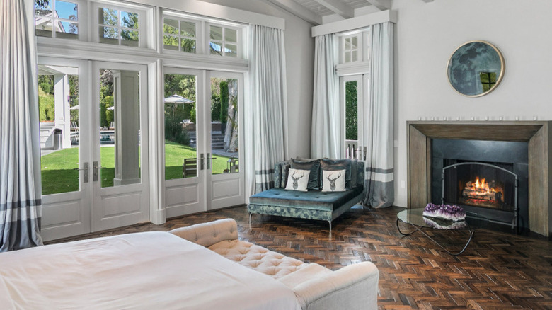 The master suite in Calvin Harris's home