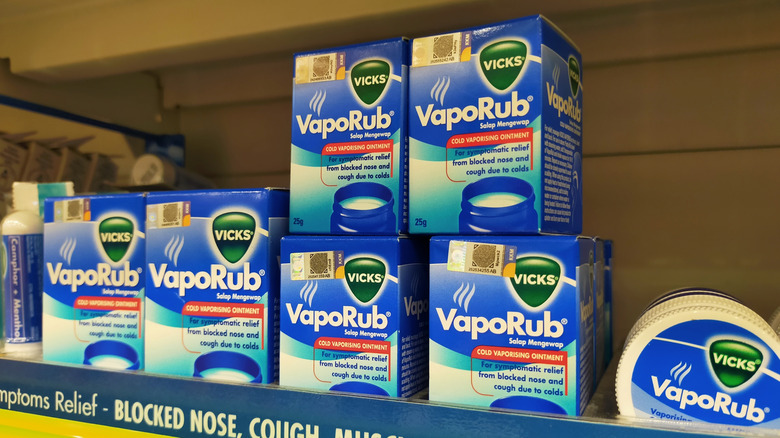Vicks VapoRub in a store.