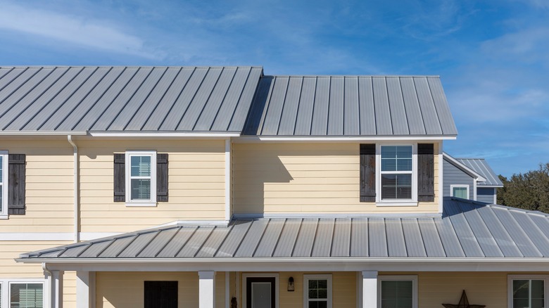 House with metal roof