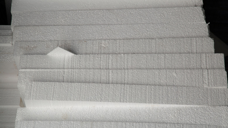 Styrofoam polystyrene boards for home insulation
