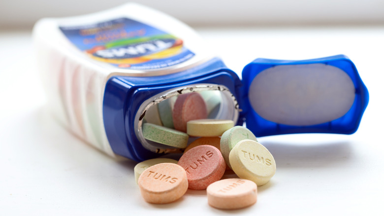 Bottle of TUMS tablets