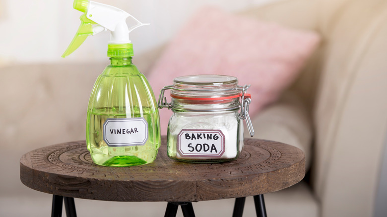 Vinegar and baking soda