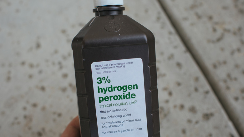 Bottle of hydrogen peroxide