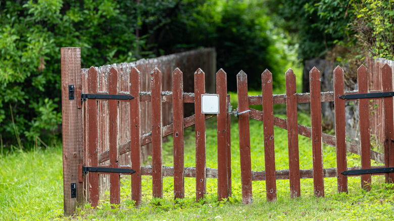An old wooden fence