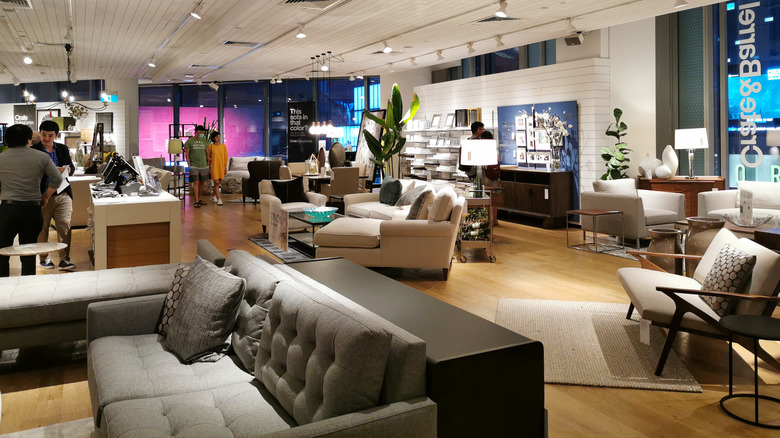 Crate & Barrel store interior