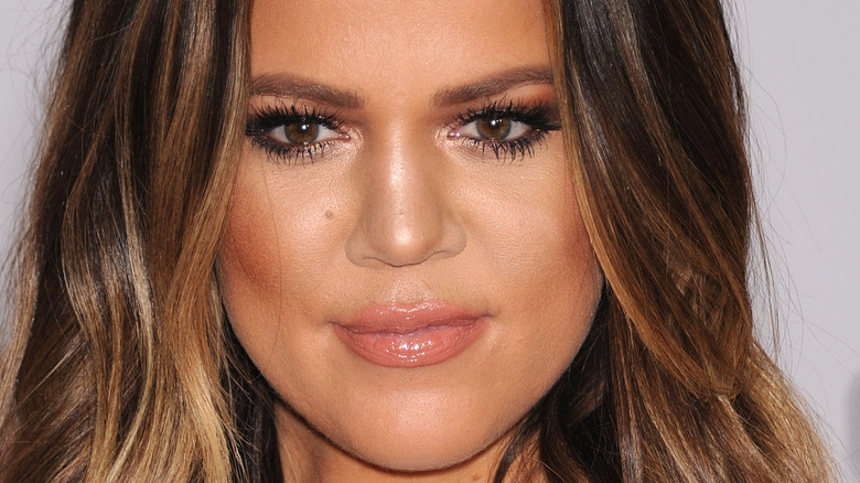 Khloe Kardashian close up