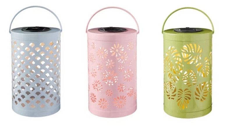 Aldi's three solar lanterns