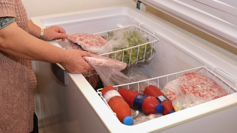 Home shop chest freezer
