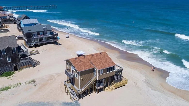 aerial view of Rodanthe cottage
