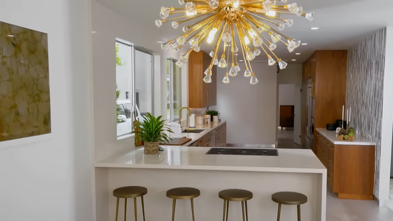 A modern-meets-glam kitchen designed by HGTV host Christina Haack.
