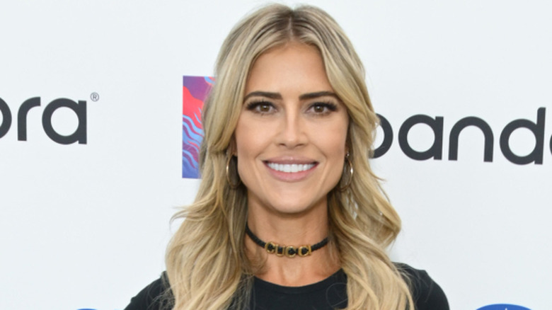 HGTV star Christina Haack poses for photos during a radio appearance