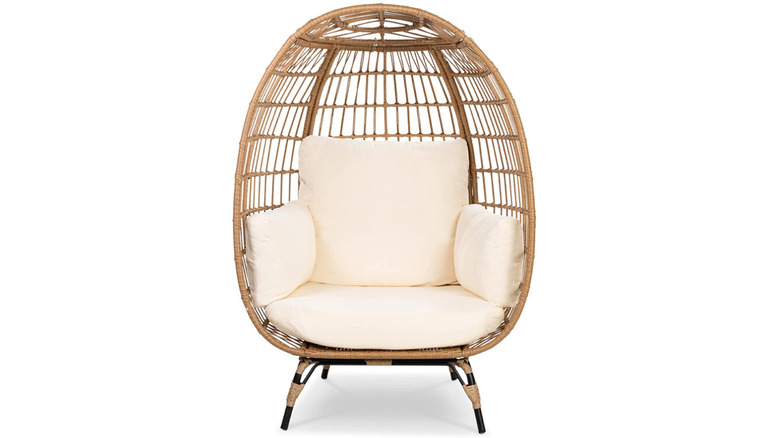 Wicker egg chair