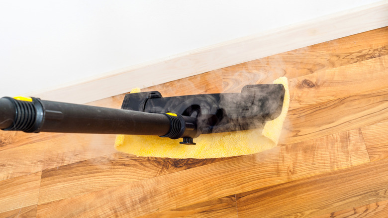 Using a steam mop on laminate floors