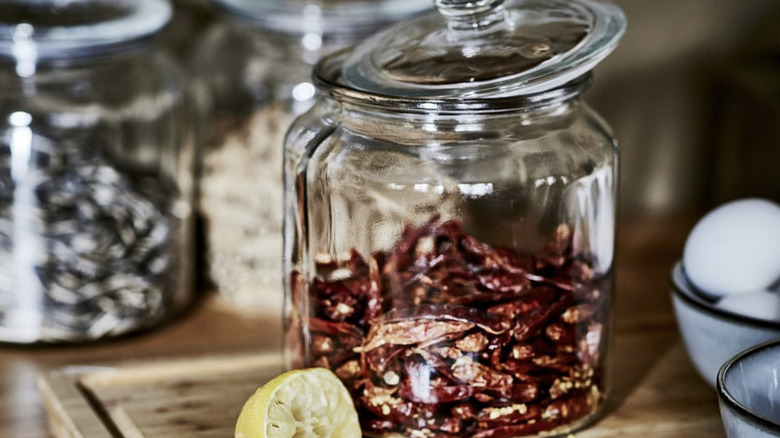 VARDAGEN Jar with lid holding dry ingredients