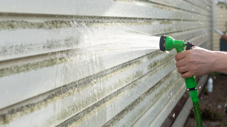 The $0 Solution For Cleaning Mold And Algae From Vinyl Siding