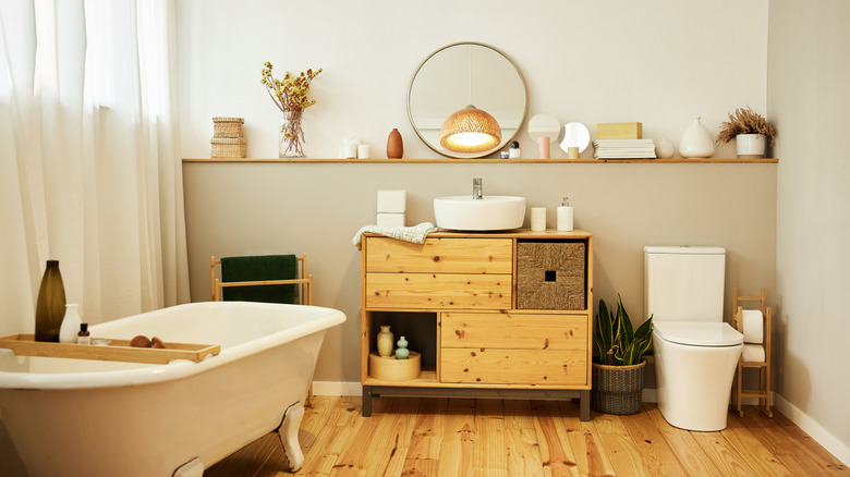 Clean bathroom in a house