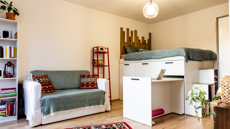 multipurpose loft bed and couch