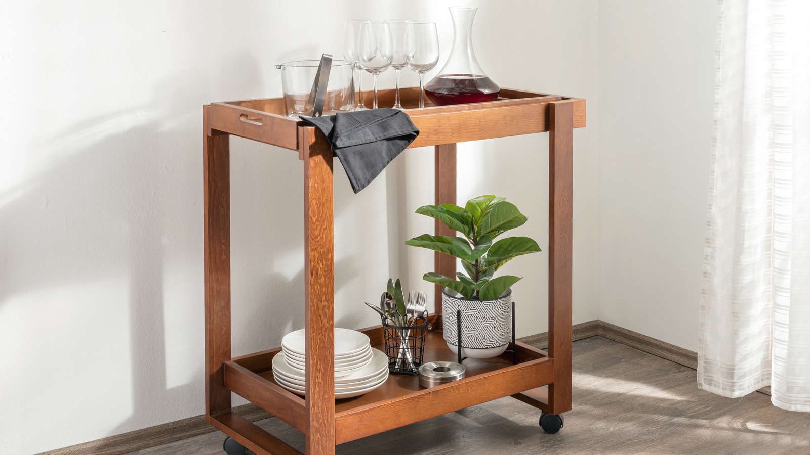 Clever Ways To Repurpose A Bar Cart Around The House And Garden