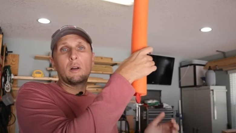 Pool noodle garage protection hack