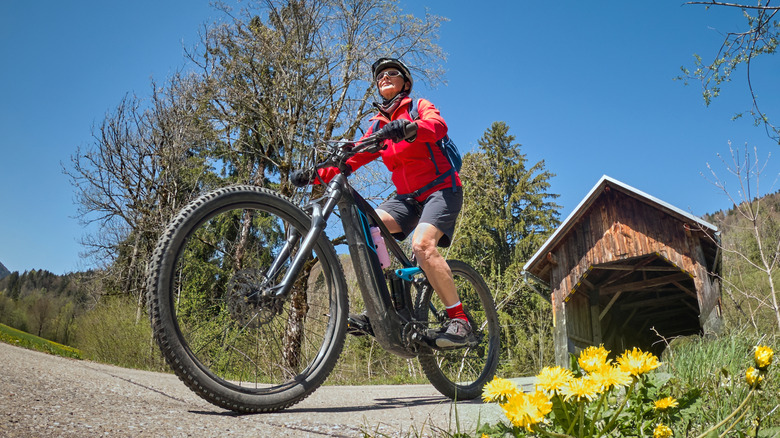 individual outdoor biking