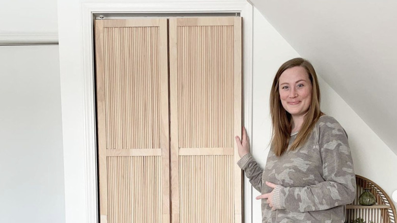 understated textured door