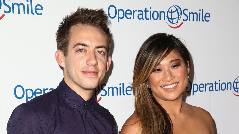 Kevin McHale and Jenna Ushkowitz close-up