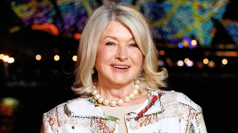 Close up of Martha Stewart at an event in Sydney, Australia