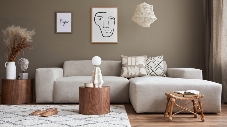 Neutral tone living room