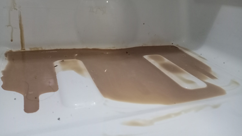 spill in fridge