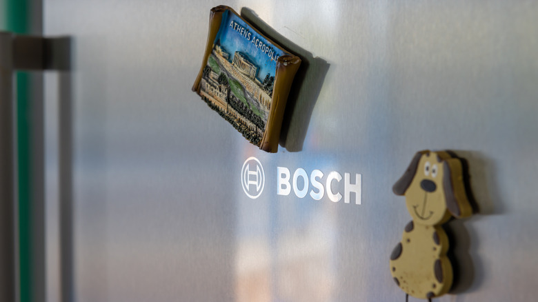 Magnets on a Bosch refrigerator