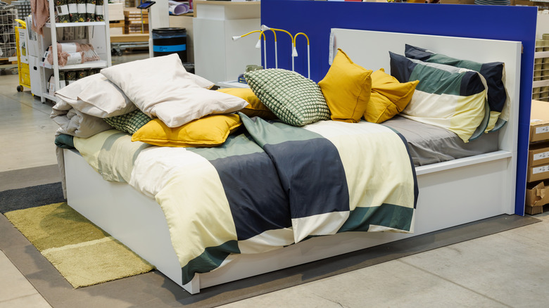 IKEA bedding in a store