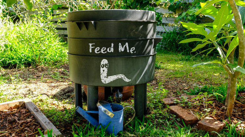 hands holding compost