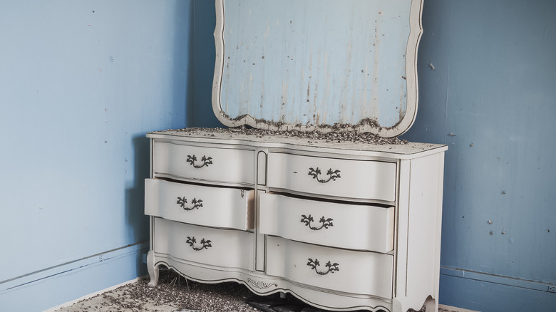 A disused dresser