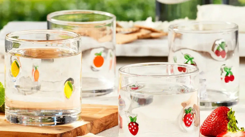 Product photo of Costco's Pandex 14 oz. Icon Glasses, Set of 4