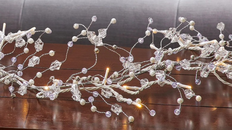 9 foot LED light up gem garland from Costco