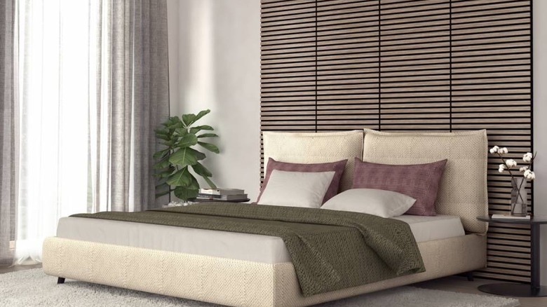 Sonolok panels in bedroom