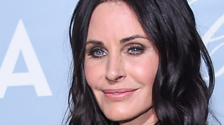 Courteney Cox doing press