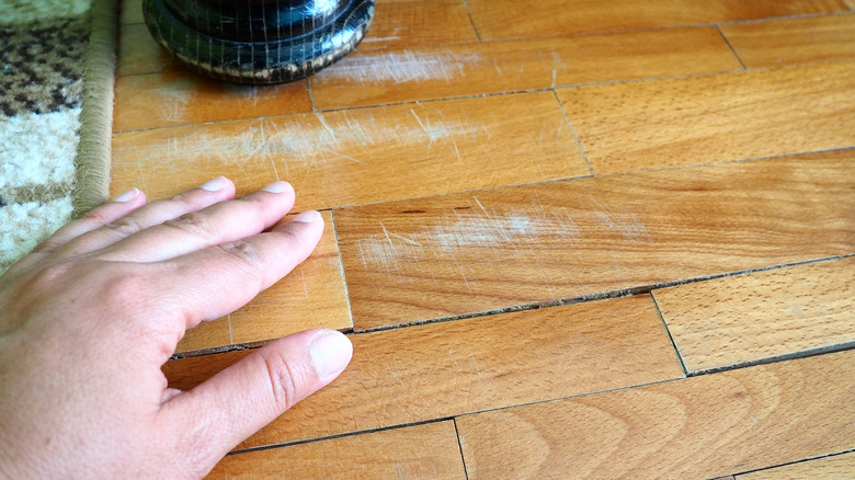 scratches on wooden floors