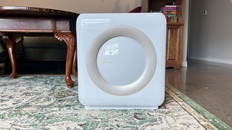 Coway Airmega Mighty AP-1512HH in a living room.