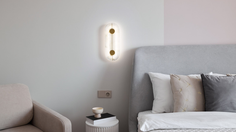 unique wall art light fixture