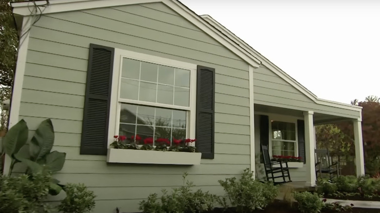 home with window planter
