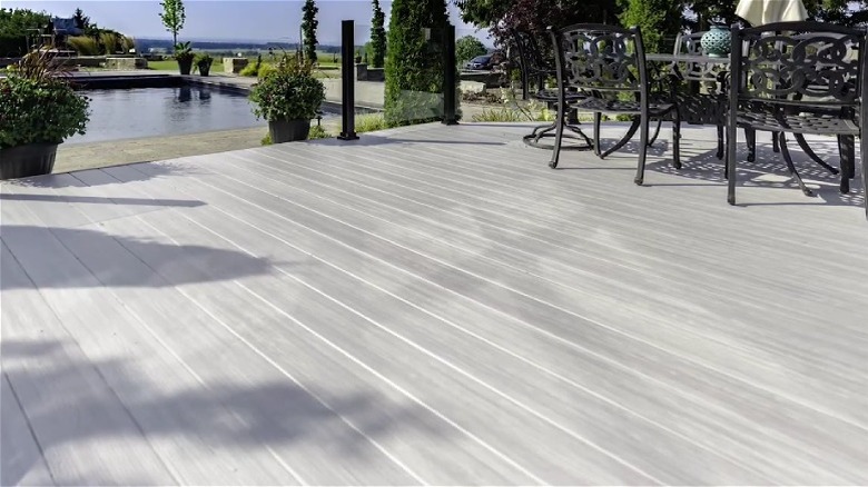 Durable aluminum decking as recommended by Consumer Reports