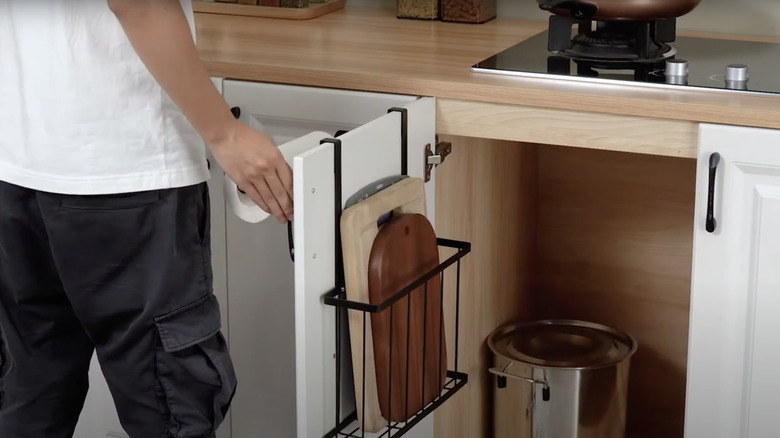 over-the-door cabinet organizer