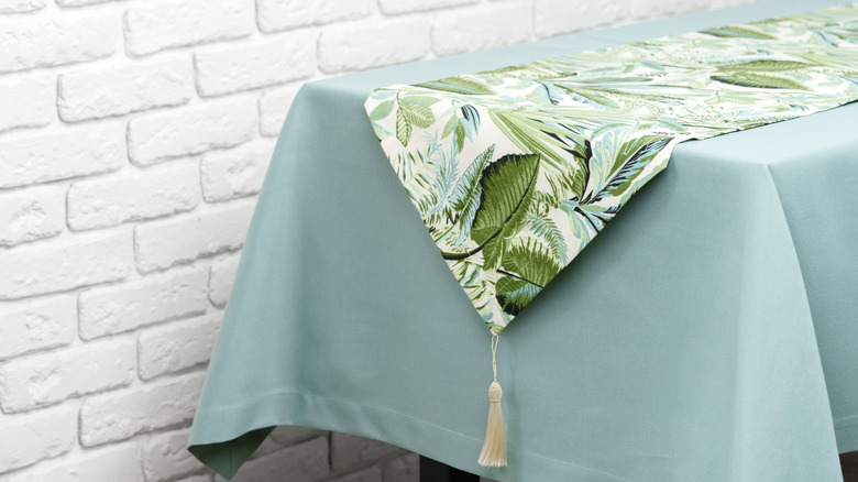 A table runner and table cloth