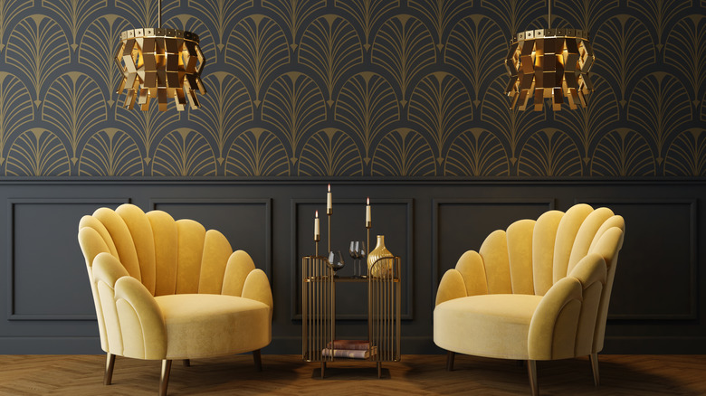 Art Deco-inspired interior design