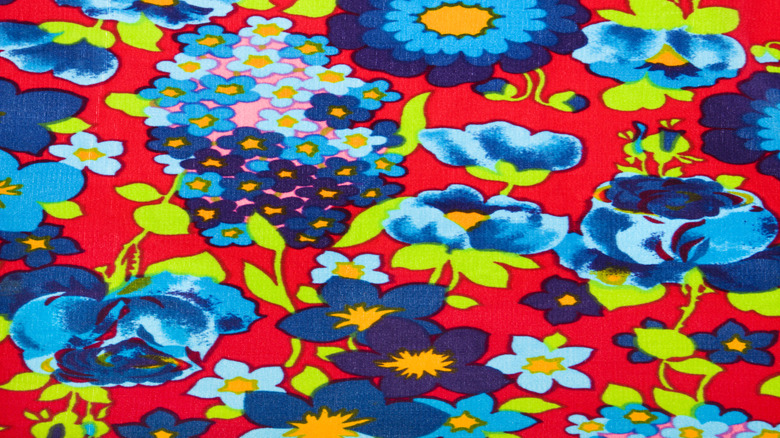 Retro floral fabric